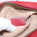 GUCCI GG Marmont Shoulder Bag Leather Red Gold 447632 Auth ka6415-22
