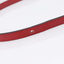 GUCCI GG Marmont Shoulder Bag Leather Red Gold 447632 Auth ka6415-8