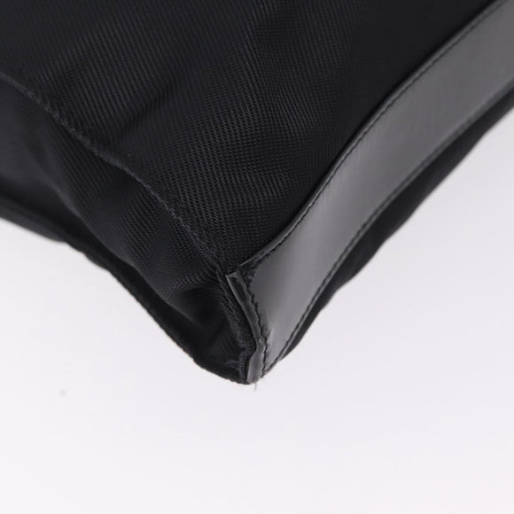 GUCCI Bamboo Hand Bag Nylon 2way Black Silver 001 2855 1875 5 Auth ka6416