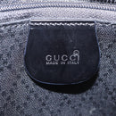GUCCI Bamboo Hand Bag Nylon 2way Black Silver 001 2855 1875 5 Auth ka6416-19