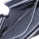 GUCCI Bamboo Hand Bag Nylon 2way Black Silver 001 2855 1875 5 Auth ka6416-24