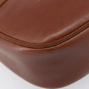 Salvatore Ferragamo Vala Shoulder Bag Leather Gold Brown Auth ka6418-17
