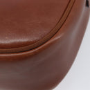 Salvatore Ferragamo Vala Shoulder Bag Leather Gold Brown Auth ka6418-18