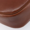 Salvatore Ferragamo Vala Shoulder Bag Leather Gold Brown Auth ka6418-19