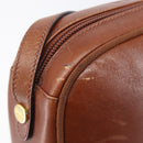Salvatore Ferragamo Vala Shoulder Bag Leather Gold Brown Auth ka6418-10