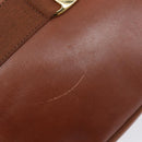 Salvatore Ferragamo Vala Shoulder Bag Leather Gold Brown Auth ka6418-9