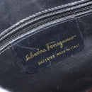 Salvatore Ferragamo Vala Shoulder Bag Leather Gold Brown Auth ka6418-12