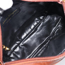 Salvatore Ferragamo Vala Shoulder Bag Leather Gold Brown Auth ka6418-11