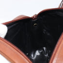 Salvatore Ferragamo Vala Shoulder Bag Leather Gold Brown Auth ka6418-24