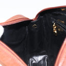 Salvatore Ferragamo Vala Shoulder Bag Leather Gold Brown Auth ka6418-25