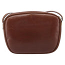 Salvatore Ferragamo Vala Shoulder Bag Leather Gold Brown Auth ka6418-2