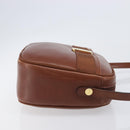 Salvatore Ferragamo Vala Shoulder Bag Leather Gold Brown Auth ka6418-3