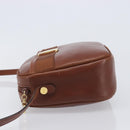 Salvatore Ferragamo Vala Shoulder Bag Leather Gold Brown Auth ka6418-4