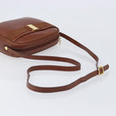 Salvatore Ferragamo Vala Shoulder Bag Leather Gold Brown Auth ka6418-6