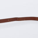Salvatore Ferragamo Vala Shoulder Bag Leather Gold Brown Auth ka6418-7