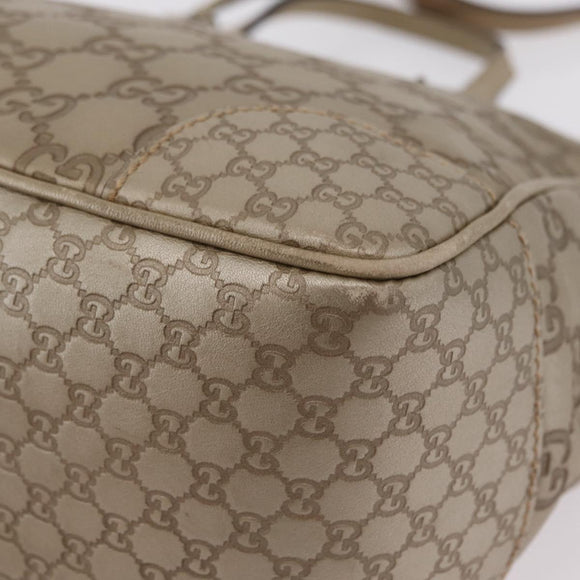 GUCCI GG Canvas Guccissima Hand Bag 2way Gold 353121 Auth ka6419