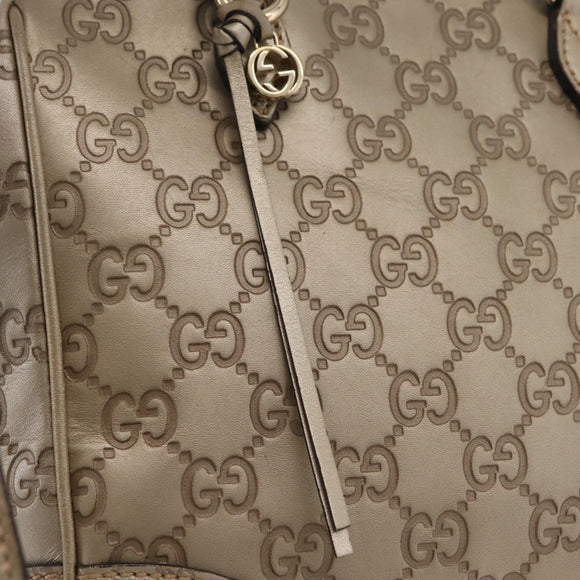GUCCI GG Canvas Guccissima Hand Bag 2way Gold 353121 Auth ka6419
