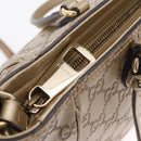 GUCCI GG Canvas Guccissima Hand Bag 2way Gold 353121 Auth ka6419-20