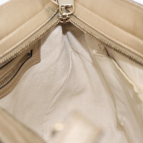 GUCCI GG Canvas Guccissima Hand Bag 2way Gold 353121 Auth ka6419