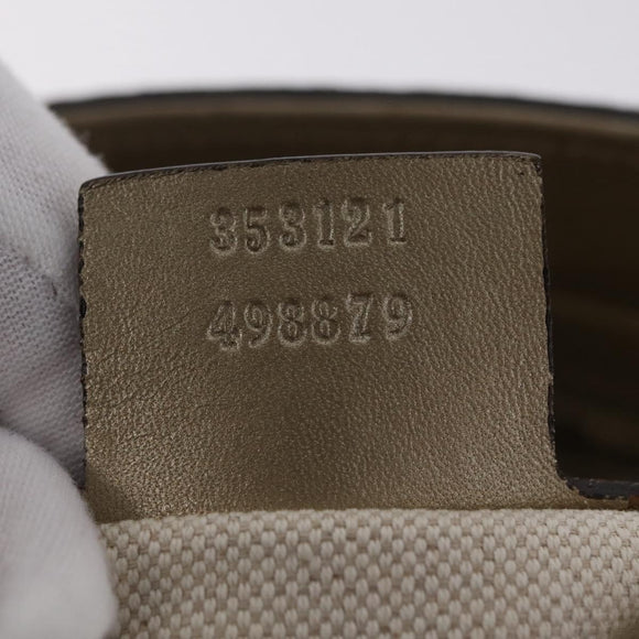 GUCCI GG Canvas Guccissima Hand Bag 2way Gold 353121 Auth ka6419