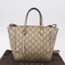 GUCCI GG Canvas Guccissima Hand Bag 2way Gold 353121 Auth ka6419-30