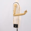 CHANEL Matelasse Chain Shoulder Card Case Caviar Skin Black Gold CC Auth ka6420V-22