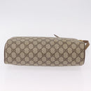 GUCCI GG Supreme Shoulder Bag PVC Beige Gold Tone 89 02 017 Auth ka6421-6