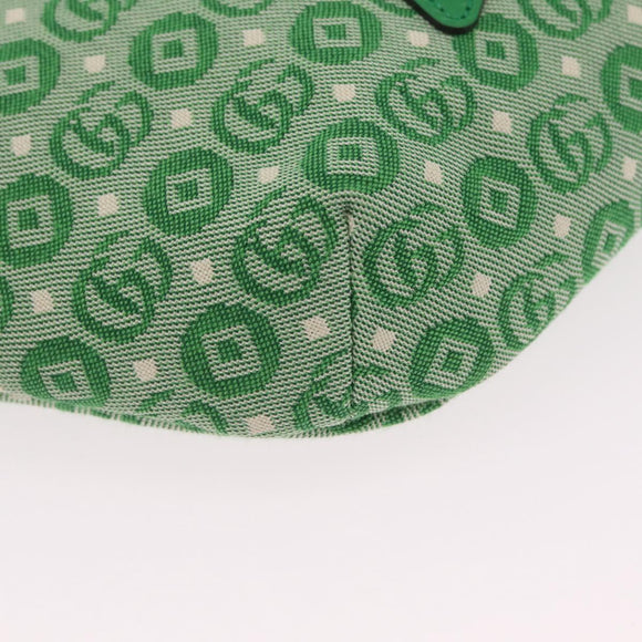 GUCCI Children's Web Sherry Line Waist Bag Canvas Green 502095 Auth ka6422V
