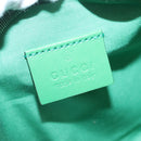 GUCCI Children's Web Sherry Line Waist Bag Canvas Green 502095 Auth ka6422V-20