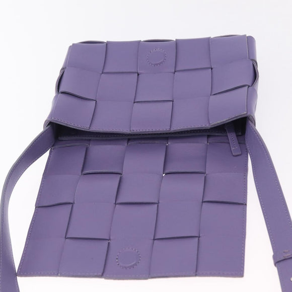 Bottega Veneta MAXI INTRECCIATO Cassette Shoulder Bag Leather Auth ka6424V