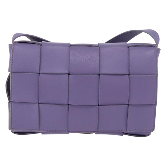 Bottega Veneta MAXI INTRECCIATO Cassette Shoulder Bag Leather Auth ka6424V