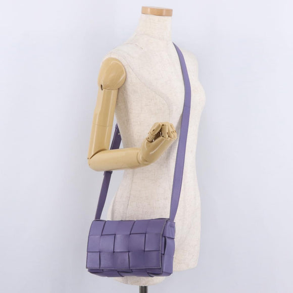 Bottega Veneta MAXI INTRECCIATO Cassette Shoulder Bag Leather Auth ka6424V