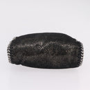 Stella McCartney Falabella Chain Hand Bag Polyester 2way Black Auth ka6425A-5