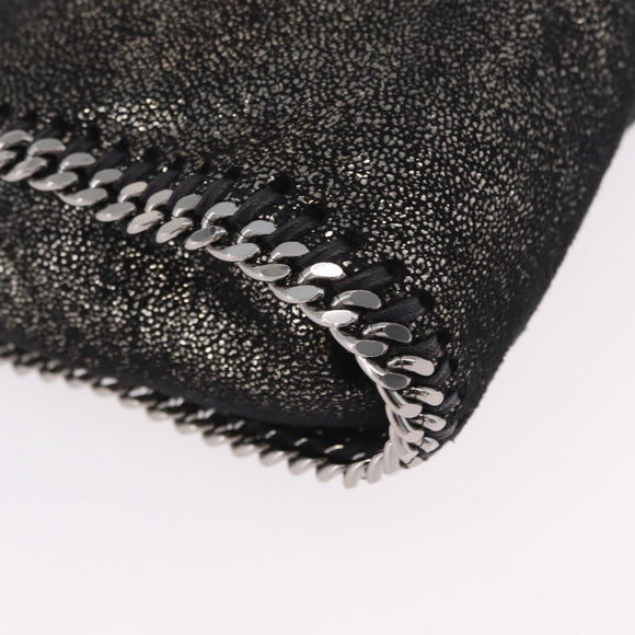 Stella McCartney Falabella Chain Hand Bag Polyester 2way Black Auth ka6425A