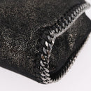 Stella McCartney Falabella Chain Hand Bag Polyester 2way Black Auth ka6425A-17