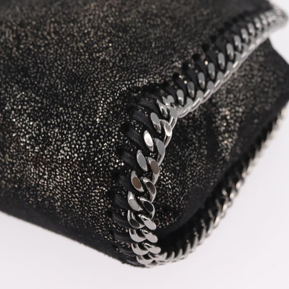 Stella McCartney Falabella Chain Hand Bag Polyester 2way Black Auth ka6425A