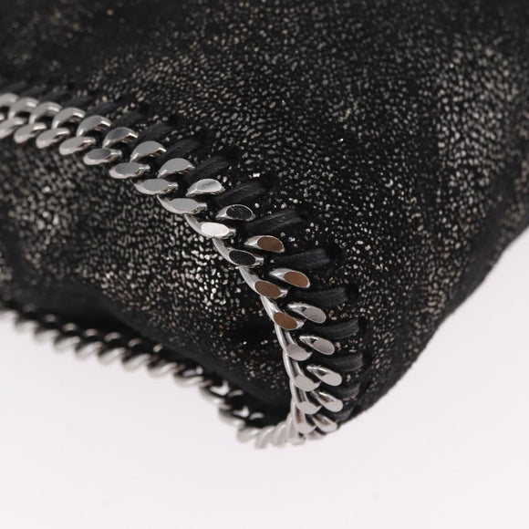 Stella McCartney Falabella Chain Hand Bag Polyester 2way Black Auth ka6425A