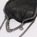 Stella McCartney Falabella Chain Hand Bag Polyester 2way Black Auth ka6425A-6