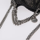 Stella McCartney Falabella Chain Hand Bag Polyester 2way Black Auth ka6425A-7