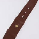 Miu Miu Matelasse Shoulder Bag Leather Brown Gold Tone Auth ka6427M-8