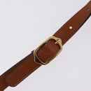 Saint Laurent Shoulder Bag Leather Brown Gold Tone Auth ka6428A-10