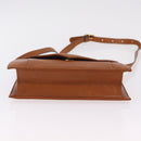 Saint Laurent Shoulder Bag Leather Brown Gold Tone Auth ka6428A-7