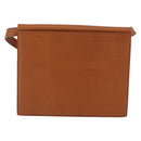 Saint Laurent Shoulder Bag Leather Brown Gold Tone Auth ka6428A-3
