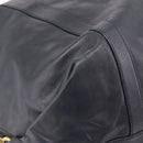 LOEWE Shoulder Bag Leather Black Gold Tone Auth ka6432V-16