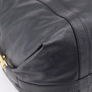 LOEWE Shoulder Bag Leather Black Gold Tone Auth ka6432V-18