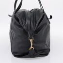 LOEWE Shoulder Bag Leather Black Gold Tone Auth ka6432V-3