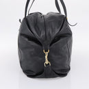 LOEWE Shoulder Bag Leather Black Gold Tone Auth ka6432V-4