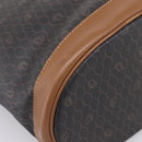 Christian Dior Honeycomb Tote Bag PVC Black Brown Auth ka6433A-16