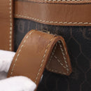 Christian Dior Honeycomb Tote Bag PVC Black Brown Auth ka6433A-10