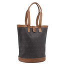 Christian Dior Honeycomb Tote Bag PVC Black Brown Auth ka6433A-1